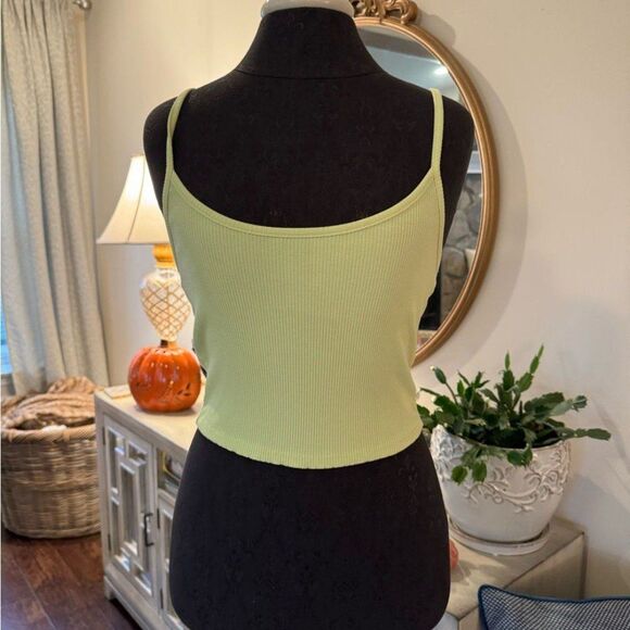Lime Green Ribbed tank top - Picture 1 of 4